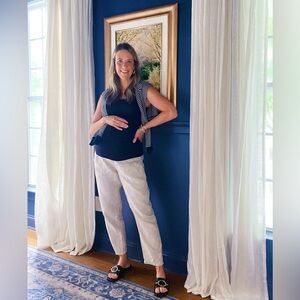 Women's Linen Maternity Pants